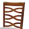 Baxton Studio Mirna Modern and Contemporary Grey Fabric and Walnut Brown Finished Wood 5-Piece Dining Set 174-9883-8959-Zoro - alternate 9